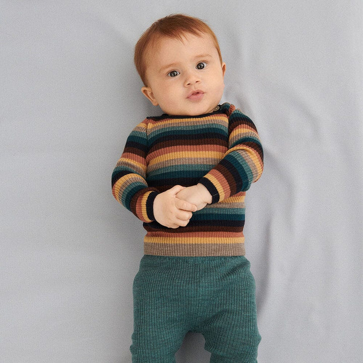 Baby Rib Blouse - Multi Stripe Sweaters FUB 