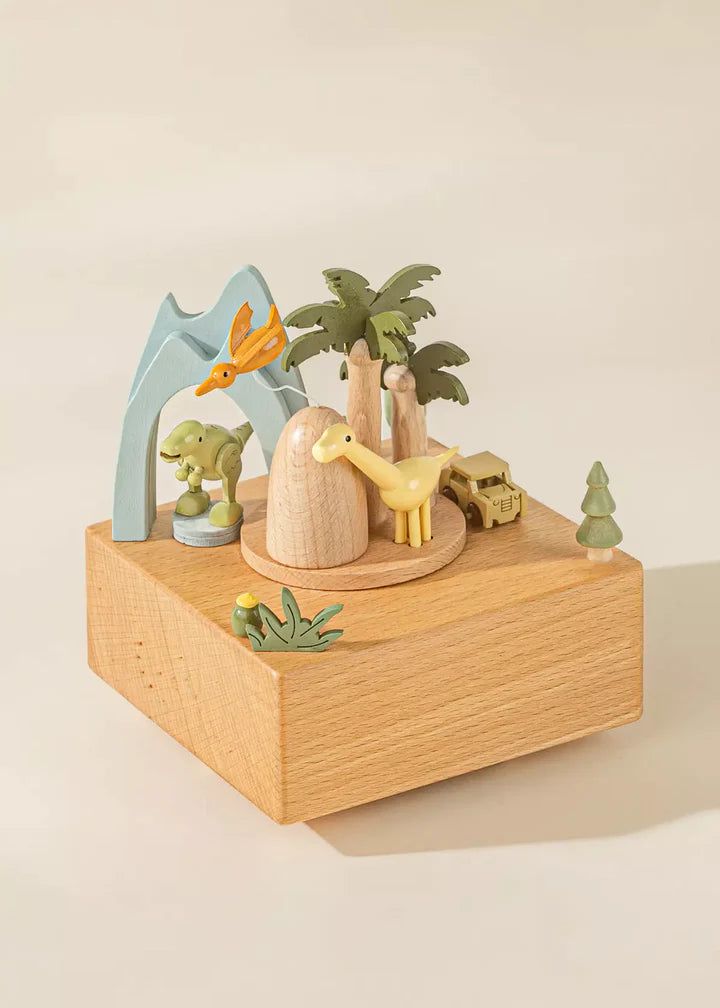 Wooden Music Box - Dinosaures World Toys Coco Village 