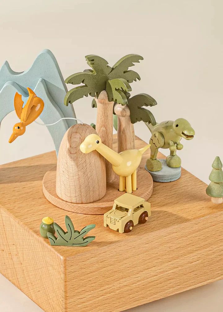 Wooden Music Box - Dinosaures World Toys Coco Village 