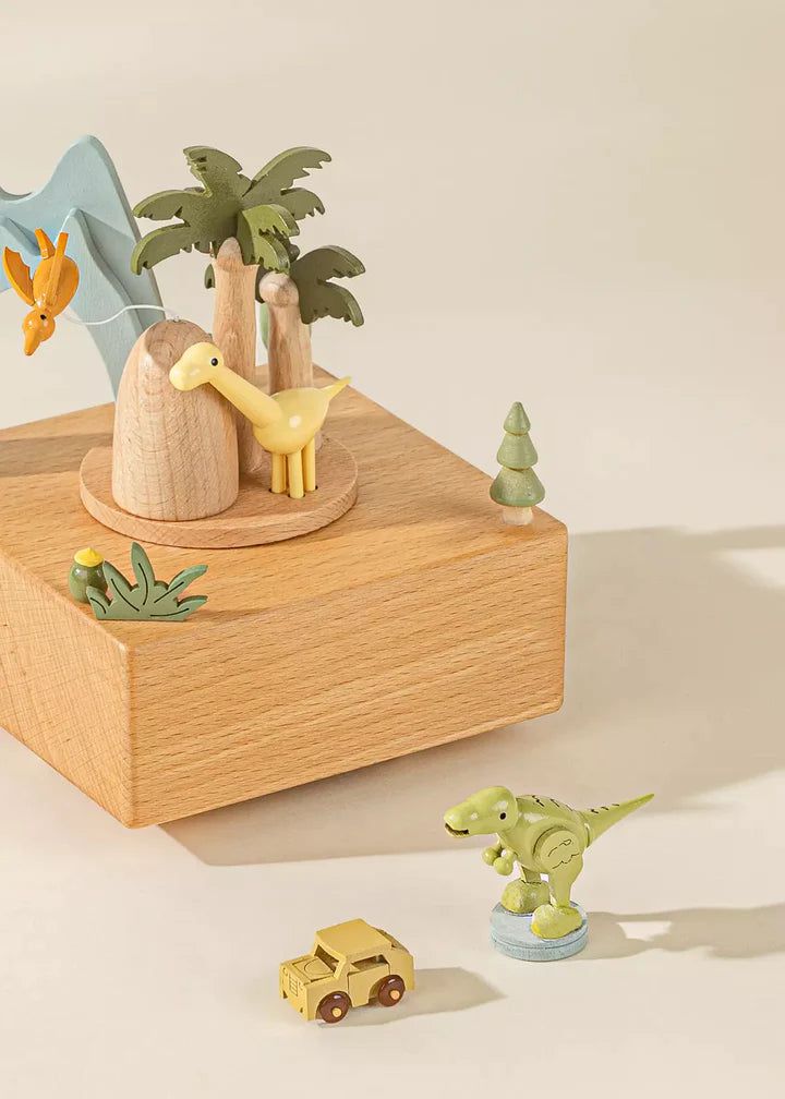 Wooden Music Box - Dinosaures World Toys Coco Village 