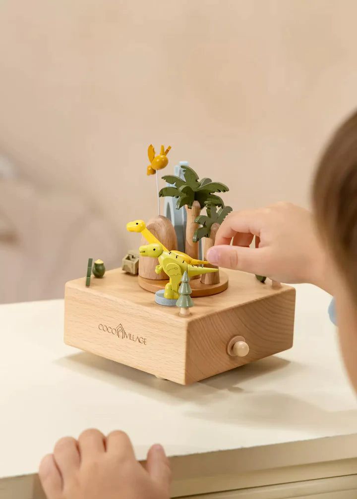 Wooden Music Box - Dinosaures World Toys Coco Village 