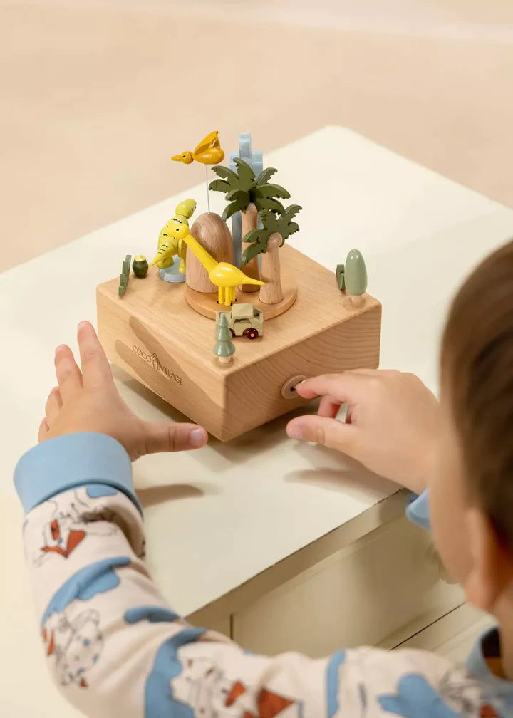 Wooden Music Box - Dinosaures World Toys Coco Village 