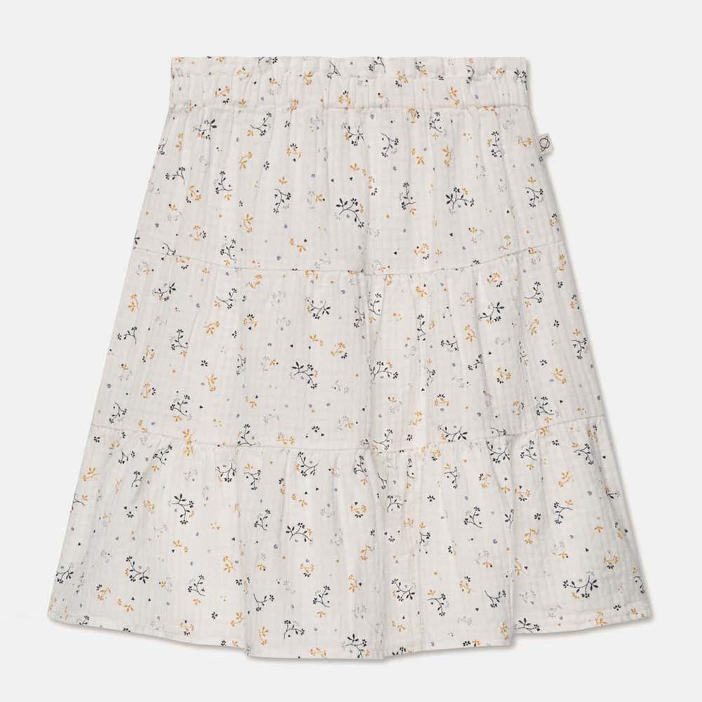 Muslin Floral Flared Skirt - Ivory - 12Y - Skirt