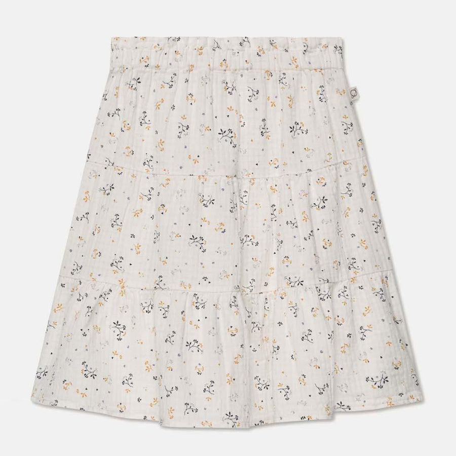 Muslin Floral Flared Skirt - Ivory - 12Y - Skirt