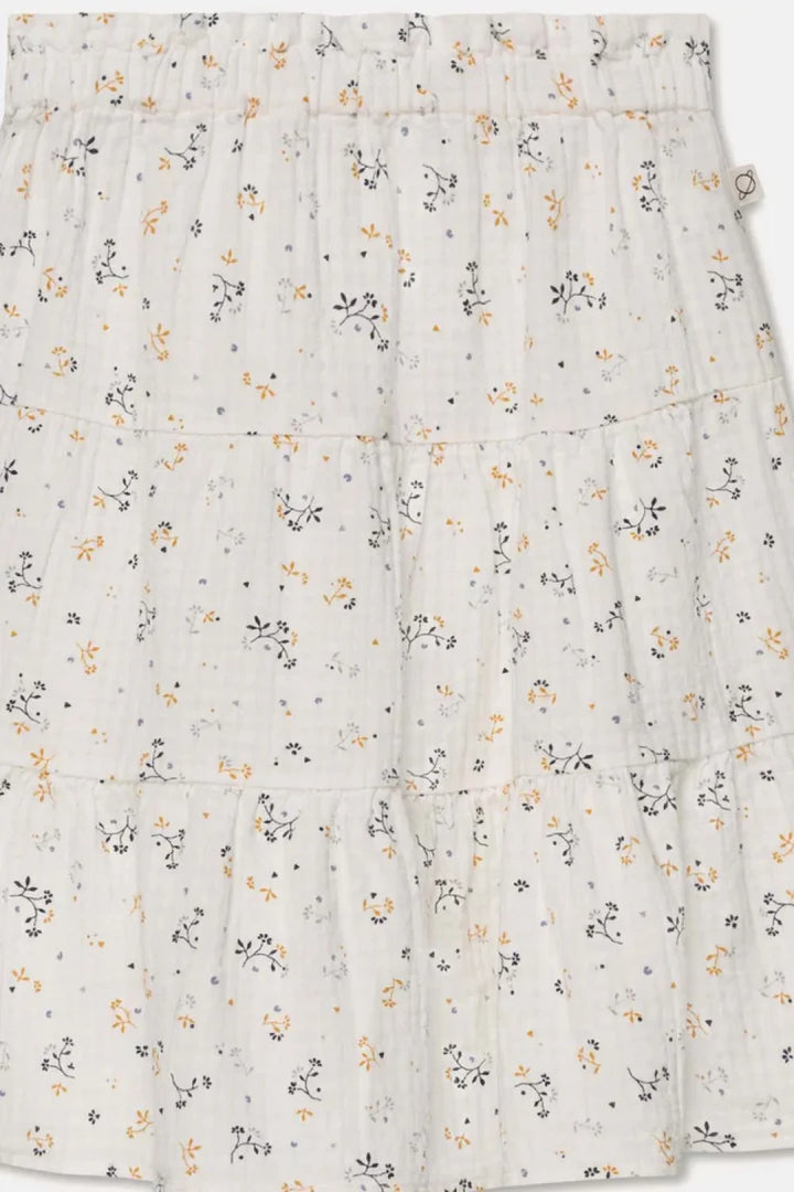 Muslin Floral Flared Skirt - Ivory - 12Y - Skirt