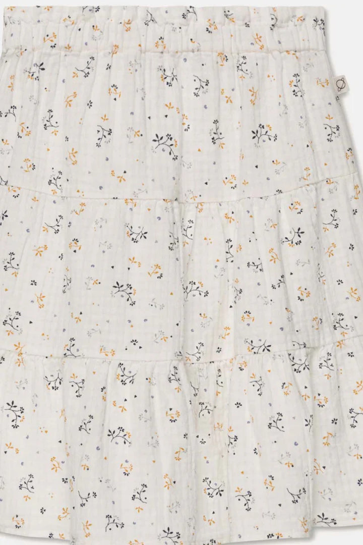 Muslin Floral Flared Skirt - Ivory - 12Y - Skirt