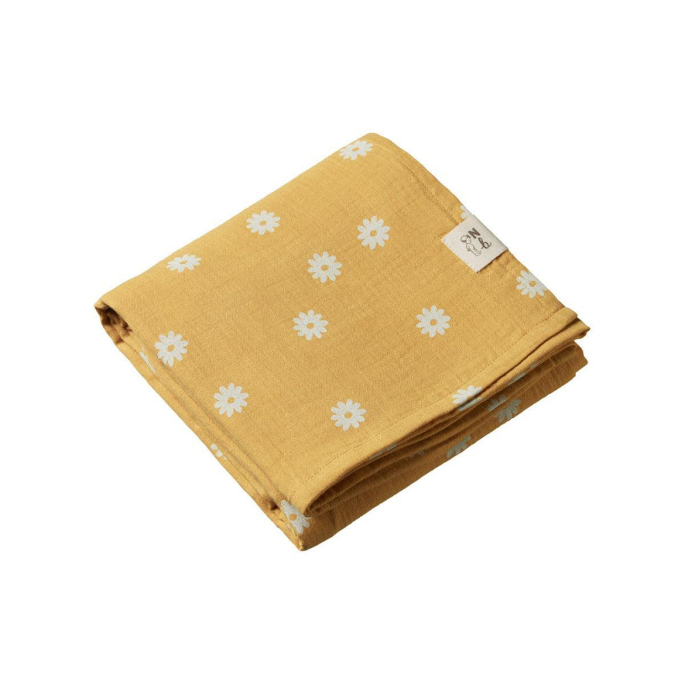Muslin Wrap - Chamomile Sunshine Print - OS - Blanket
