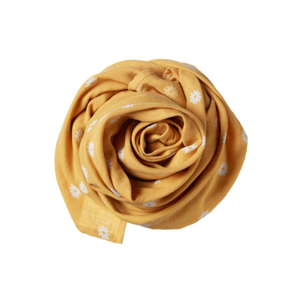 Muslin Wrap - Chamomile Sunshine Print - OS - Blanket
