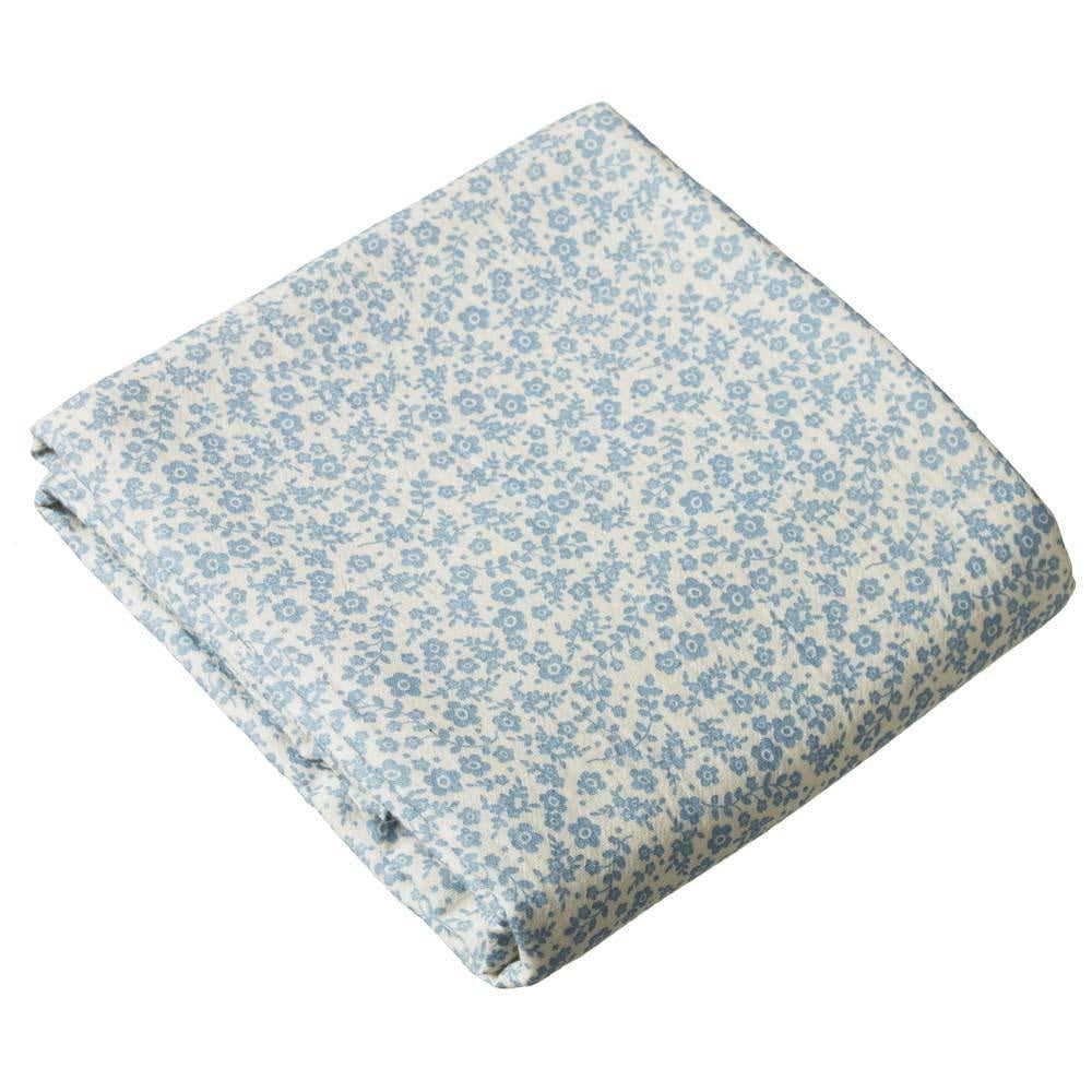 Muslin Wrap - Daisy Belle Blue Print - FINAL SALE - OS - Swaddle