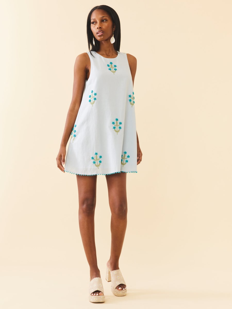 Mattie Dress - French Blue