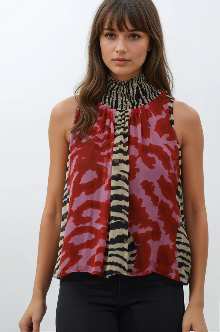 Ivy Blouse - Abstract Animal