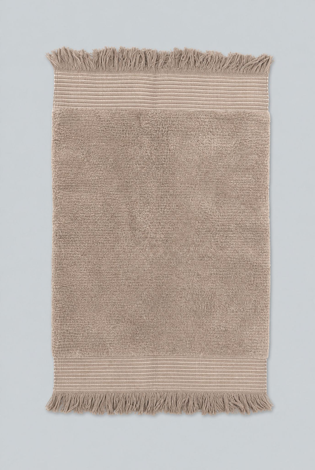 Fringe Bath Mat - Brown