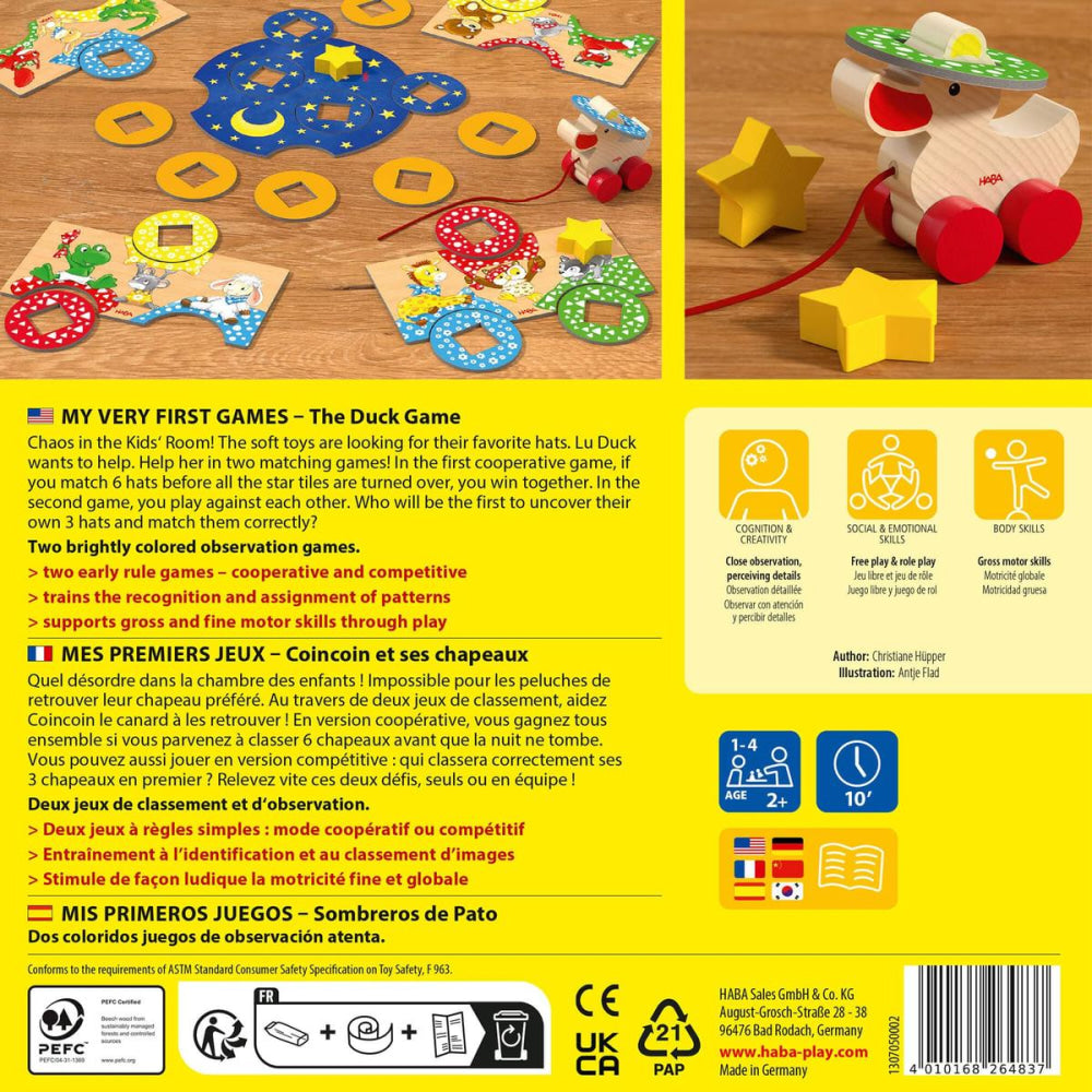 My Very First Games - The Duck Game - ’Wooden Toy - Baby Kids Kids Adult Baby’
