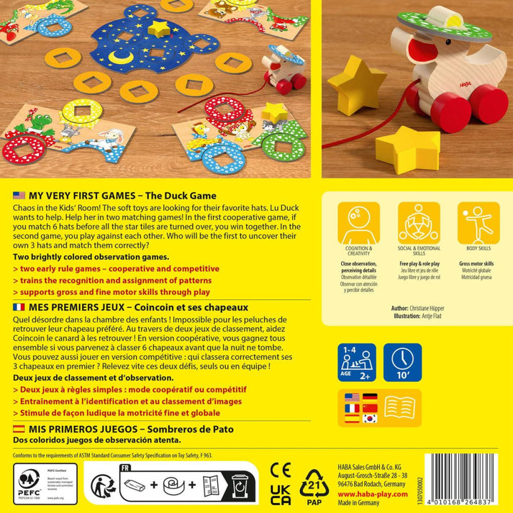 My Very First Games - The Duck Game - ’Wooden Toy - Baby Kids Kids Adult Baby’