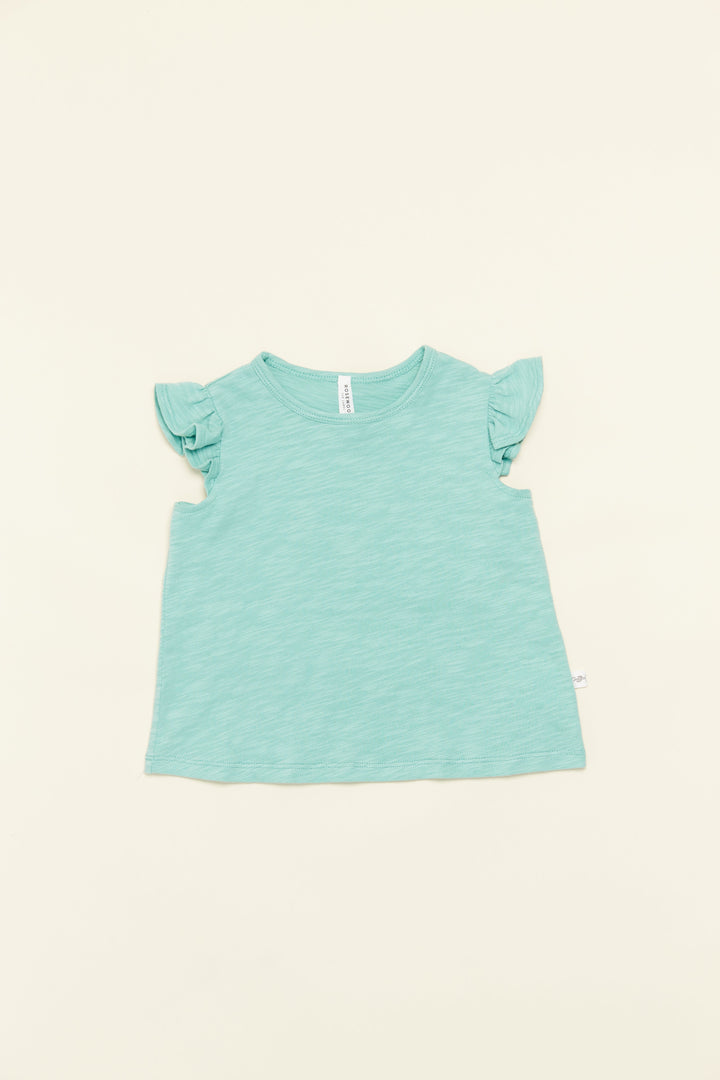 Baby Flutter Tee - Blue Sage