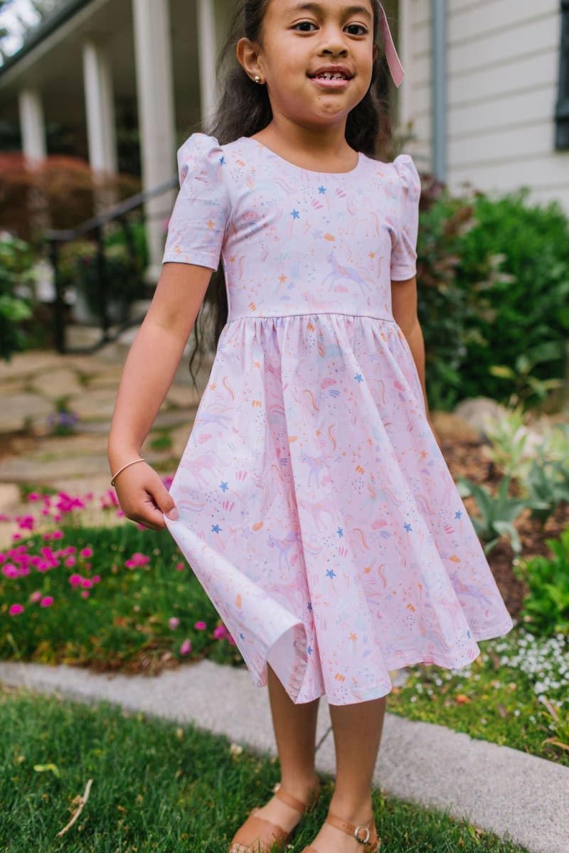 Puff Dress - Dreamy Unicorn