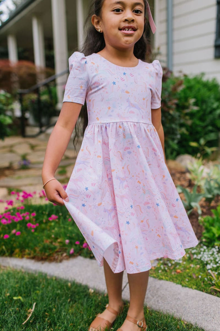 Puff Dress - Dreamy Unicorn