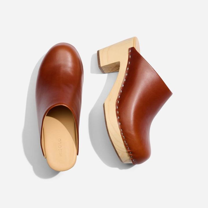 All-Day Heeled Clog - Brandy