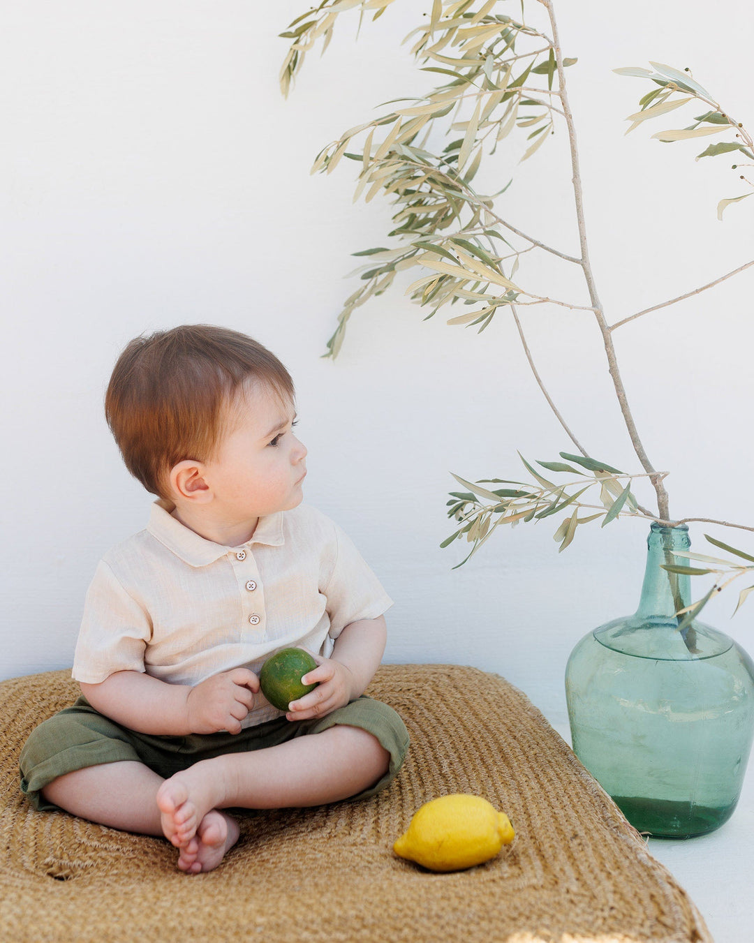 BB Linen Shirt Collared - Sand