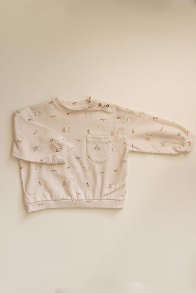 Organic Cotton Italian Fleece Sweatshirt - Paris