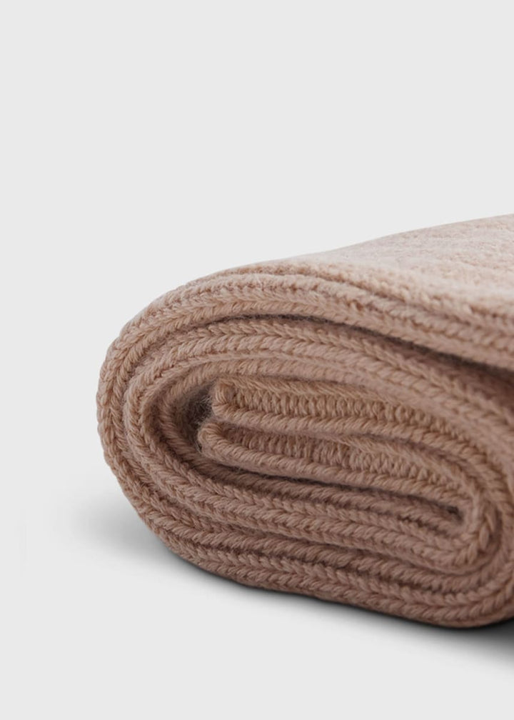 Ribbed Sport Crew Sock - Tan