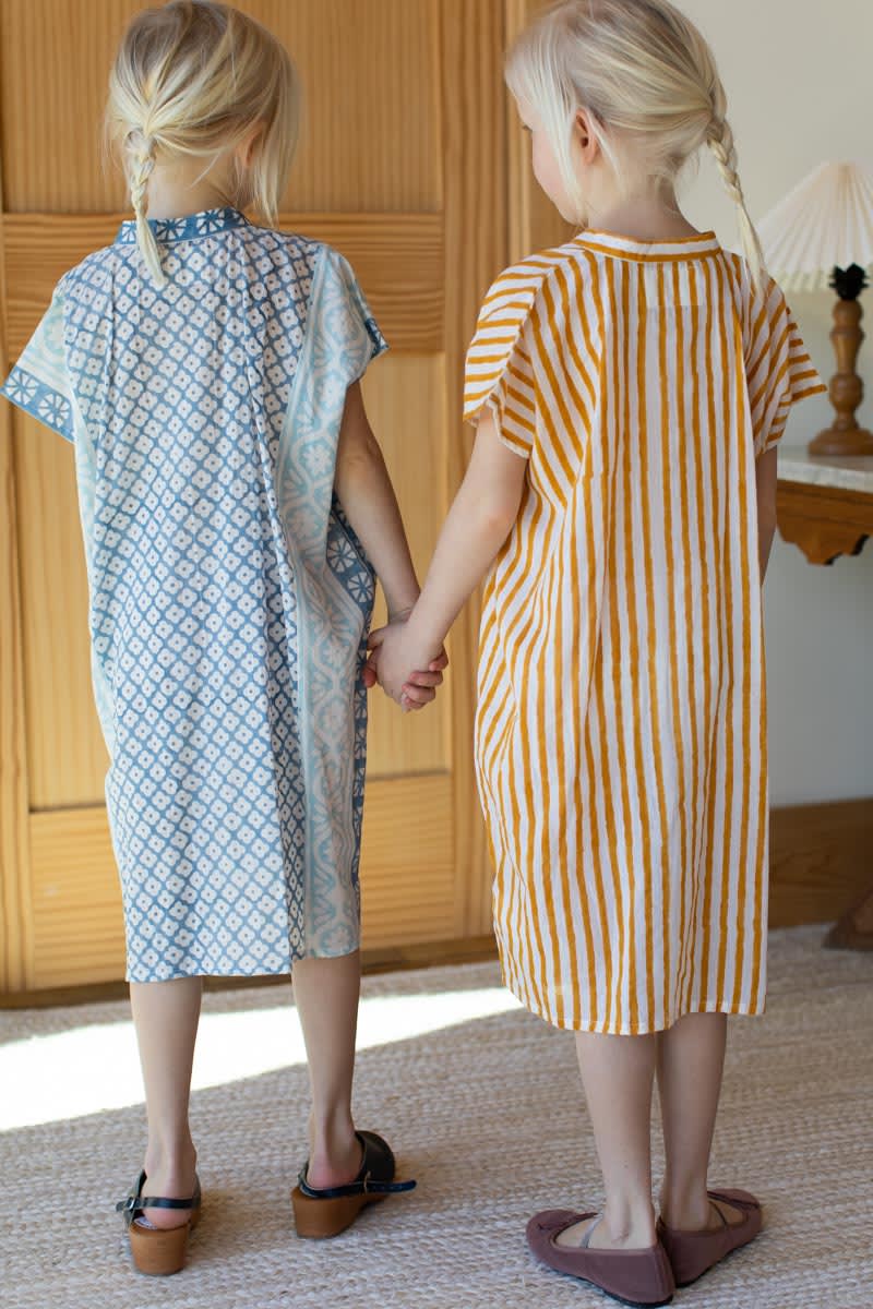 Little Fry Caftan - Daughters Blue Organic