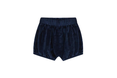 Organic Cotton Velvet Bloomers - Navy