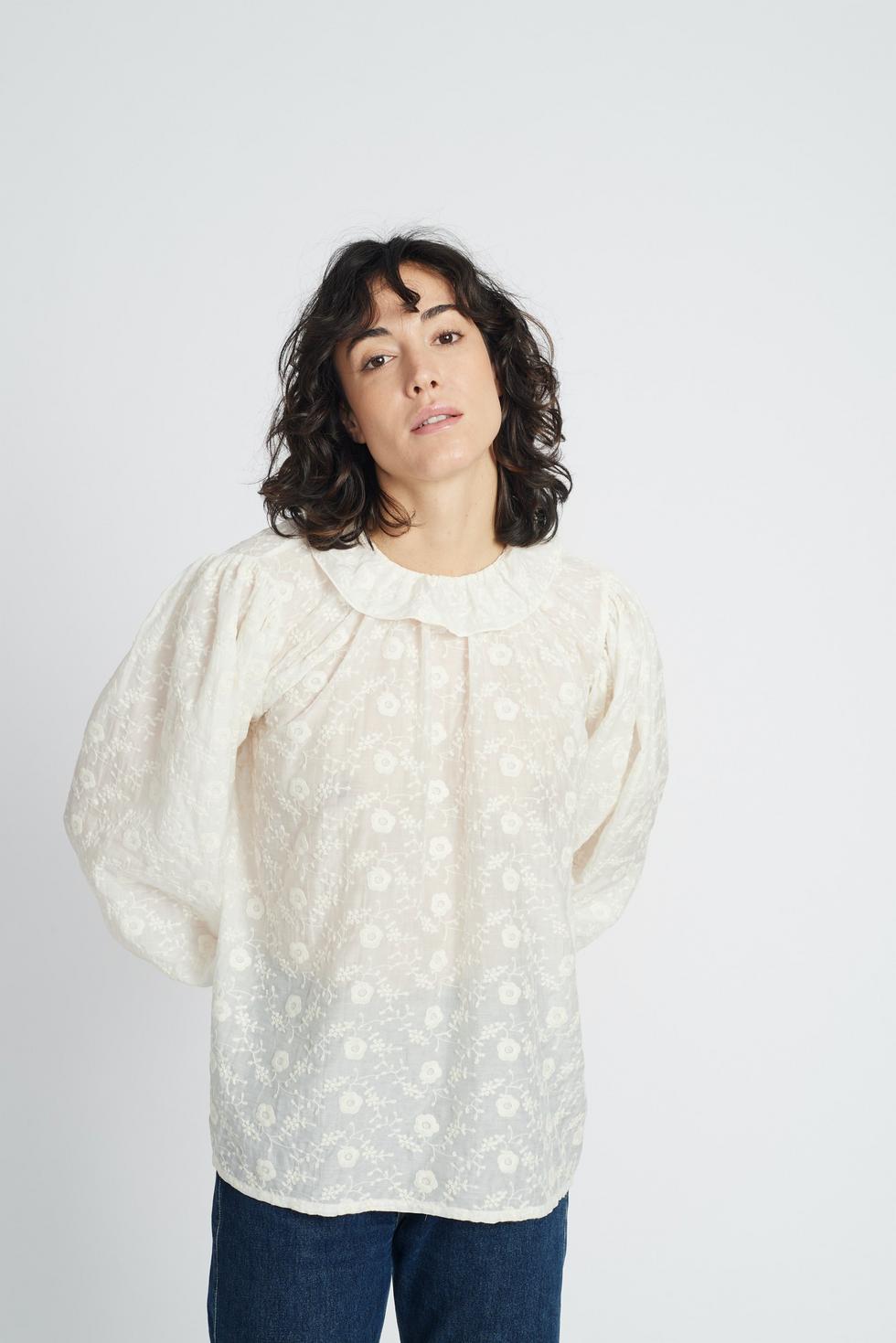 Isabel Woman Blouse - Antique white