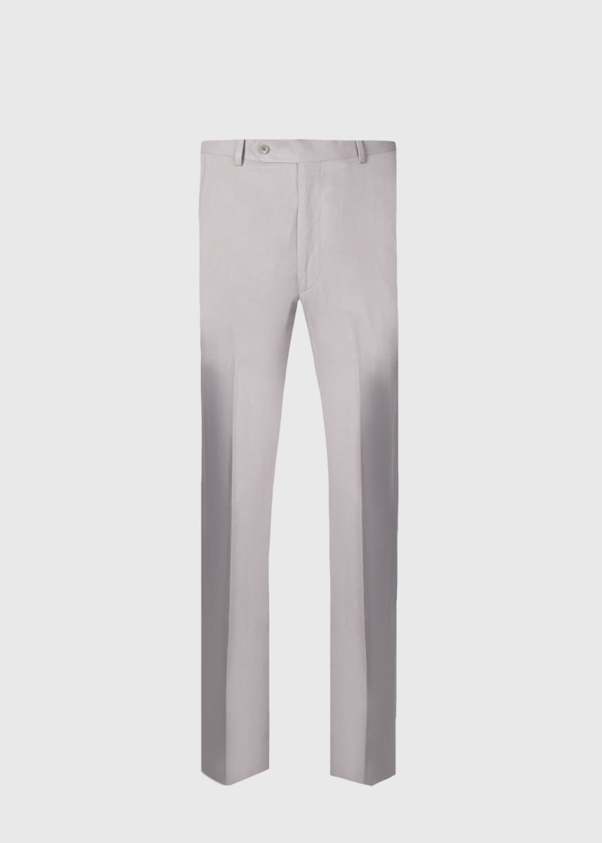 Linen & Silk James Dress Trouser - Grey