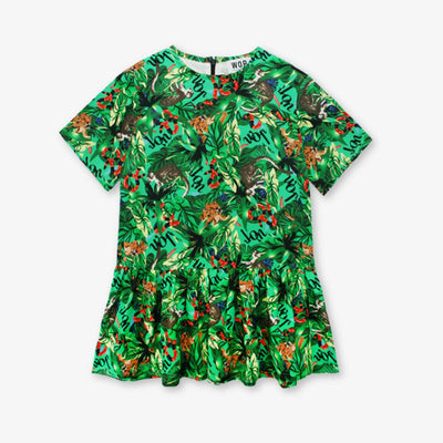 "Amazonia" printed dress in children's viscose