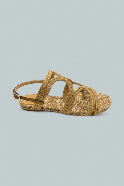 Flat Sandal - Old Gold