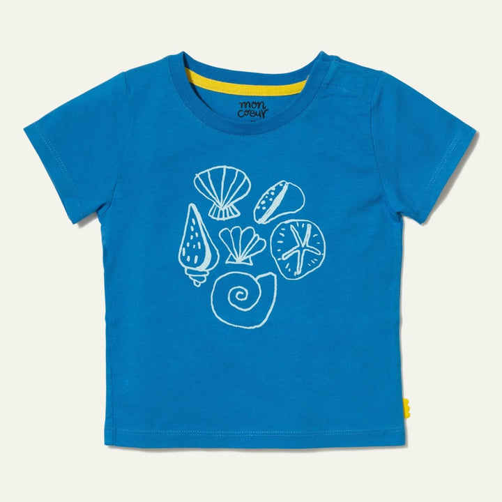Seashell Baby T-Shirt - French Blue
