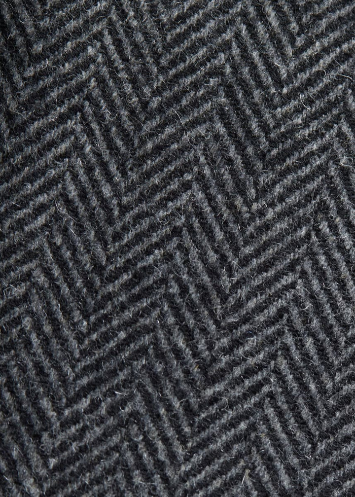 Wool & Cashmere Bone Flannel Trouser - Grey