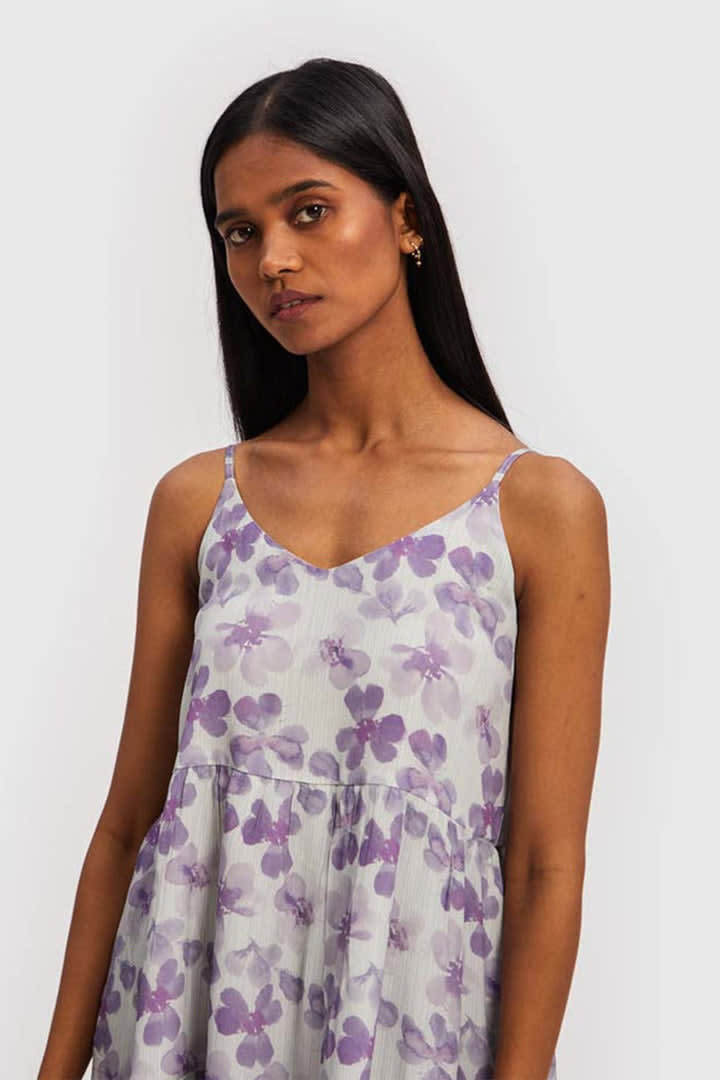 Mist Strappy Midi Dress - Purple Mist