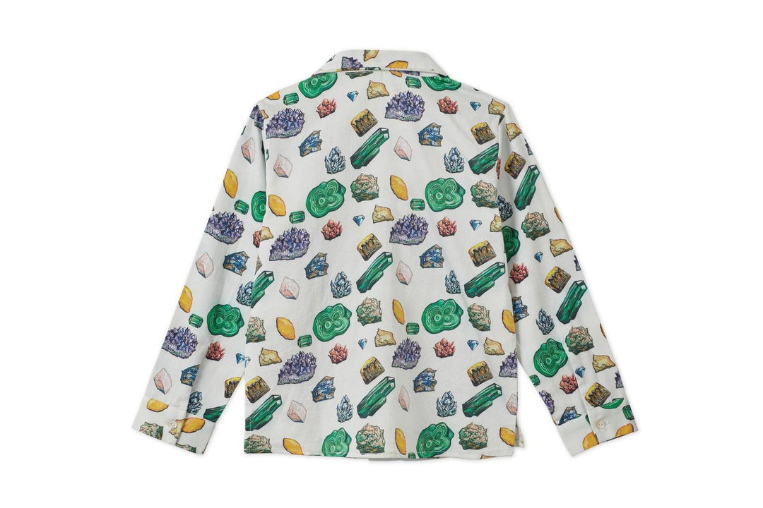 Baby Vild Lab No.12 - Earth Rocks!, Organic Cotton Woven Collared Shirt