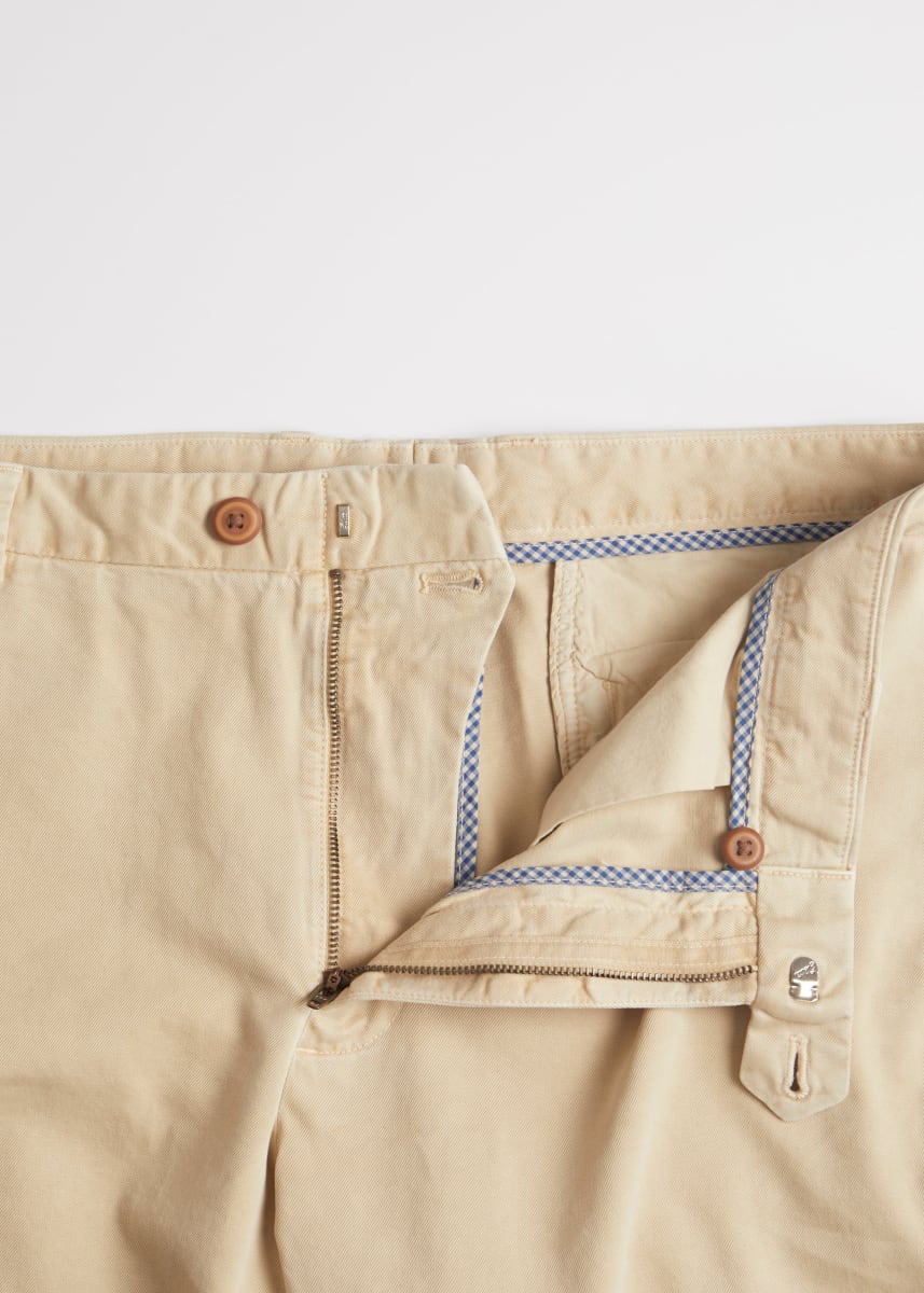 Twill Cotton Walk Short - Khaki