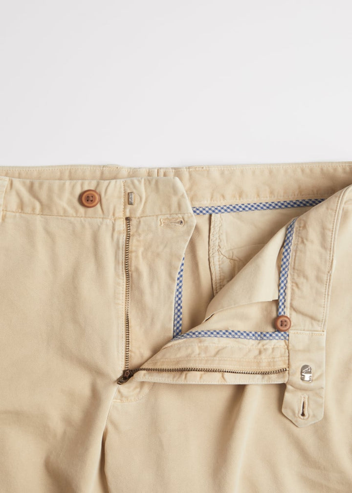 Twill Cotton Walk Short - Khaki