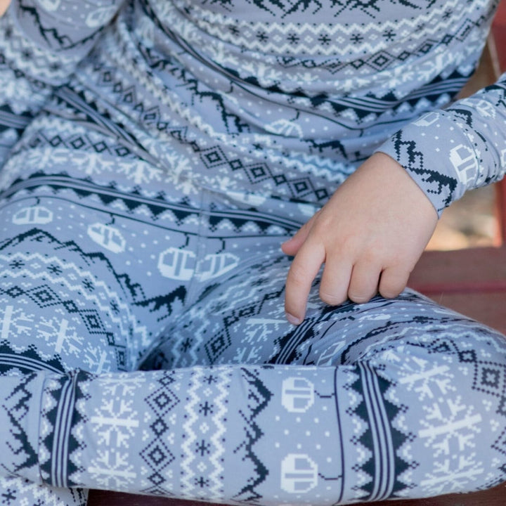 Big Kid Pajama - Fair Isle Ski Charcoal