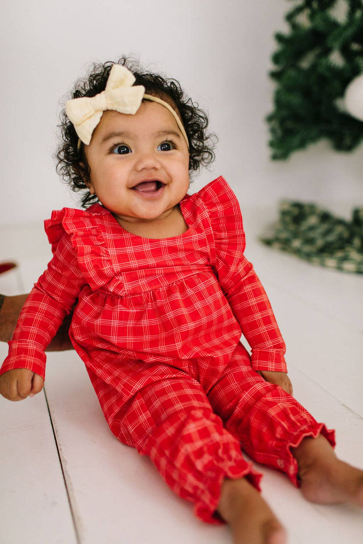 Mabel Romper Red Picnic