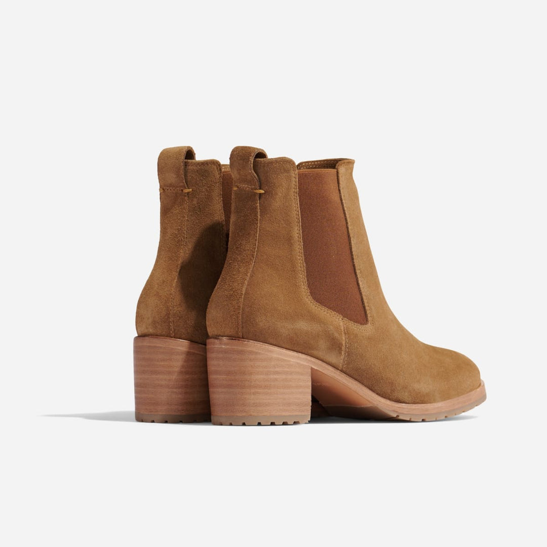 Ana Go-To Heeled Chelsea Boot - Taupe Suede - FINAL SALE