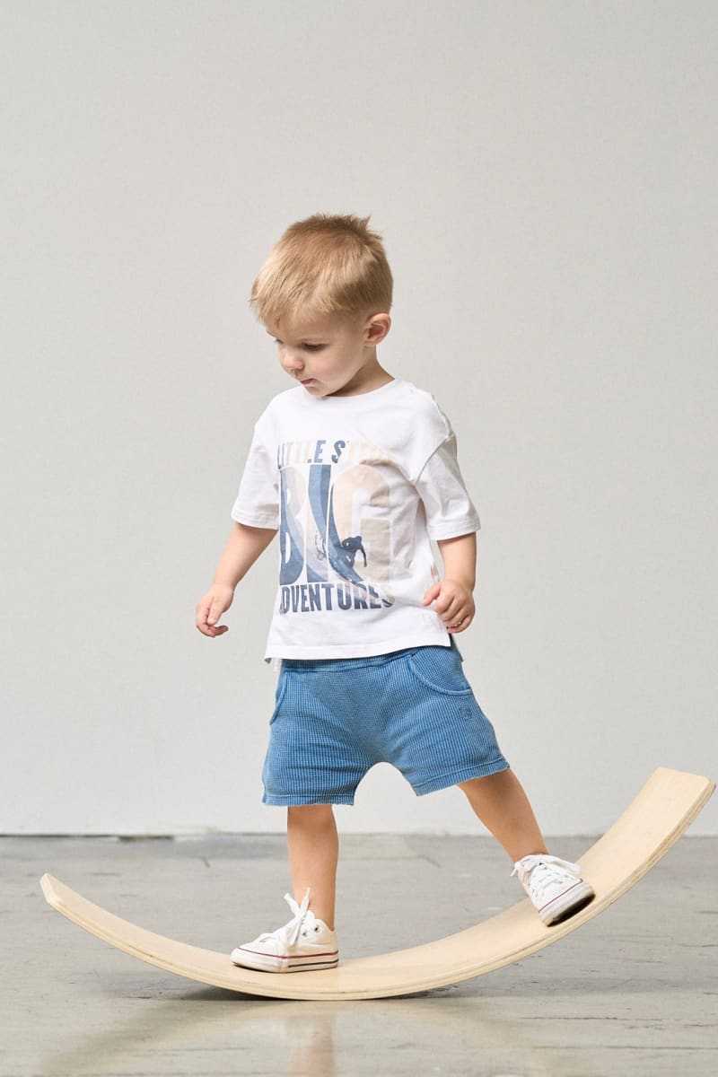 Waffle Harem Short - Blue