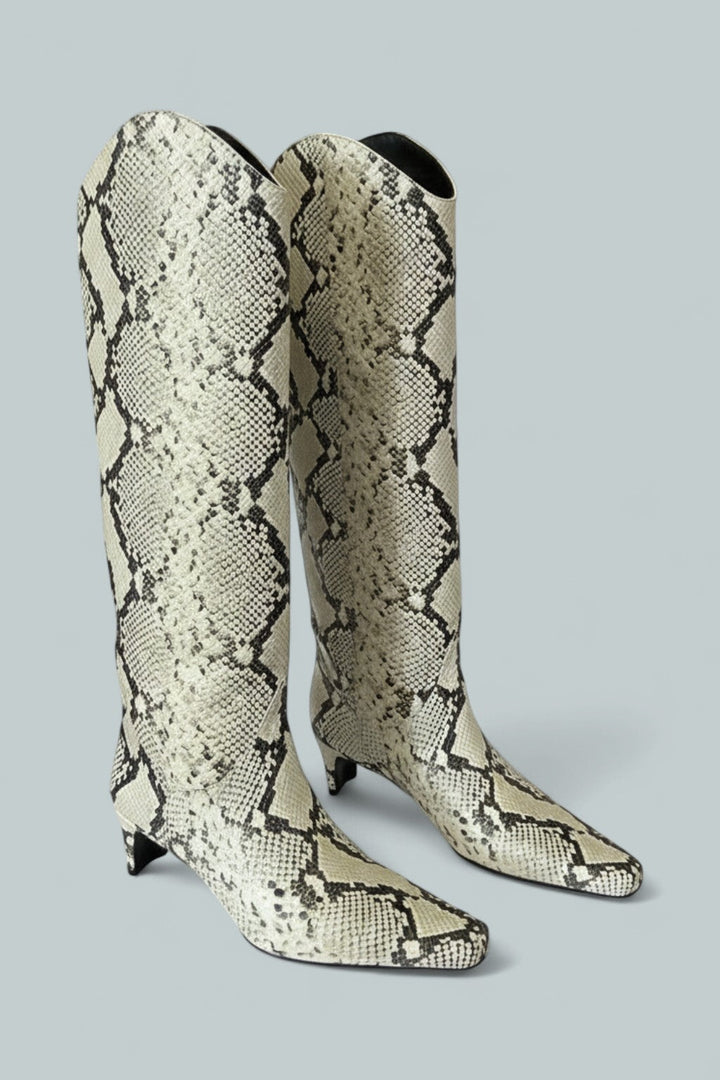 Women's Western Wally Boots - White Snake
