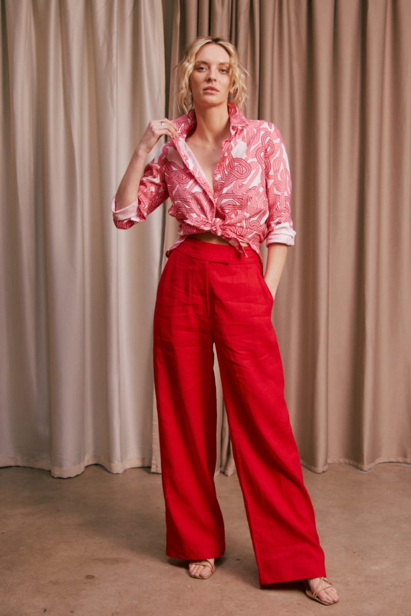 Resort Pant - Hot Coral