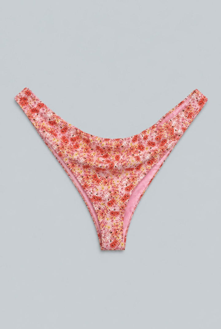 Floral Low Rise Bikini Bottoms - Pink Combo