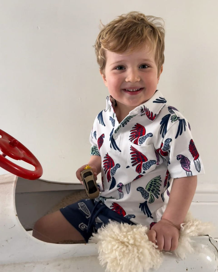 Collared Shirt - Parrot Parade