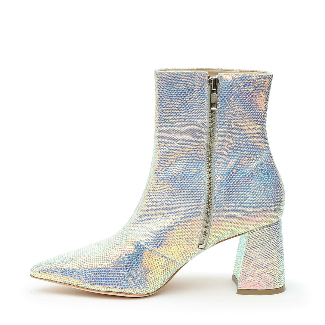 Opal Snake Boot - Chrome