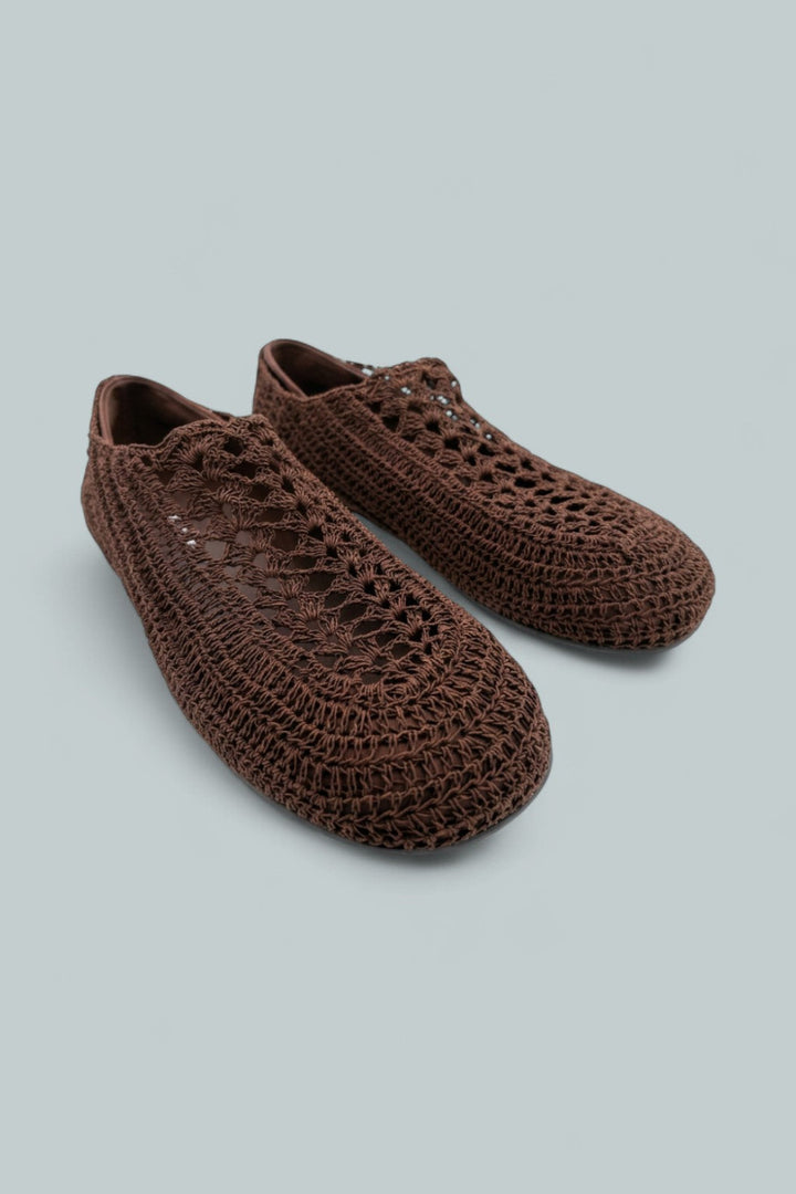Nantucket Knit Flats - Coffee - 8 - Flats