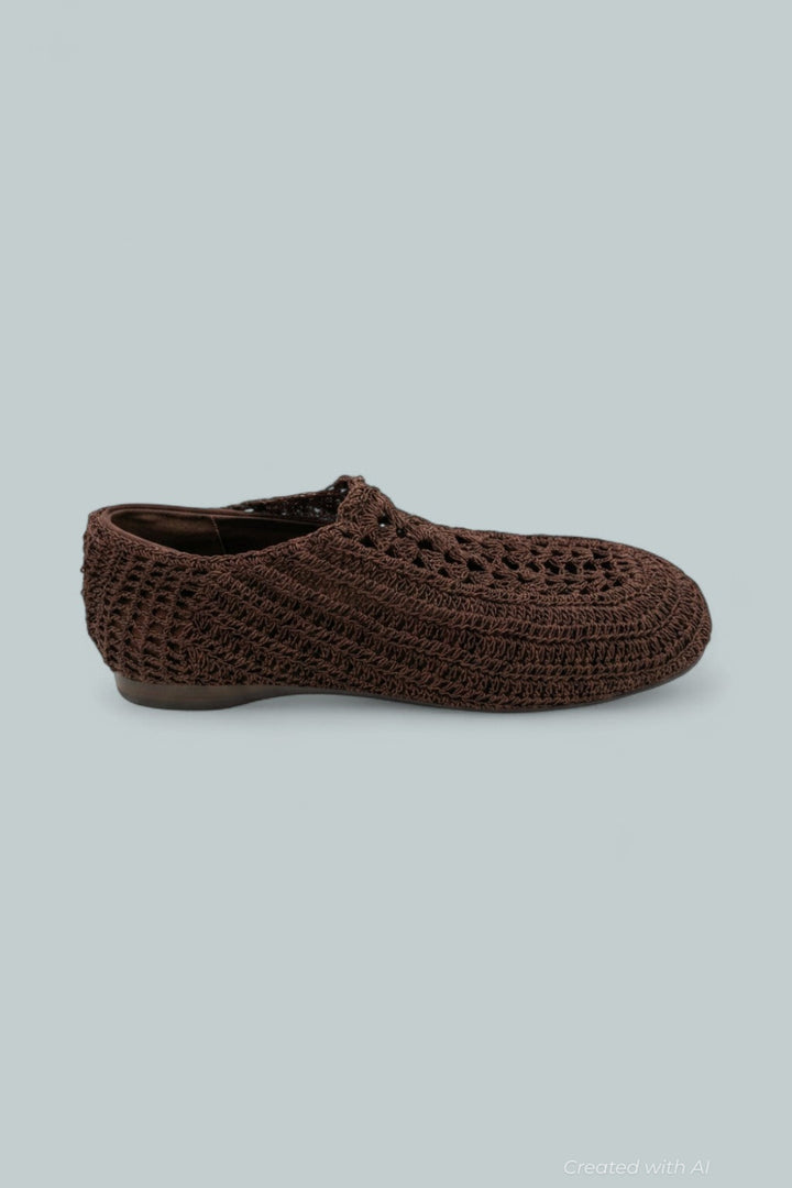 Nantucket Knit Flats - Coffee - 8 - Flats