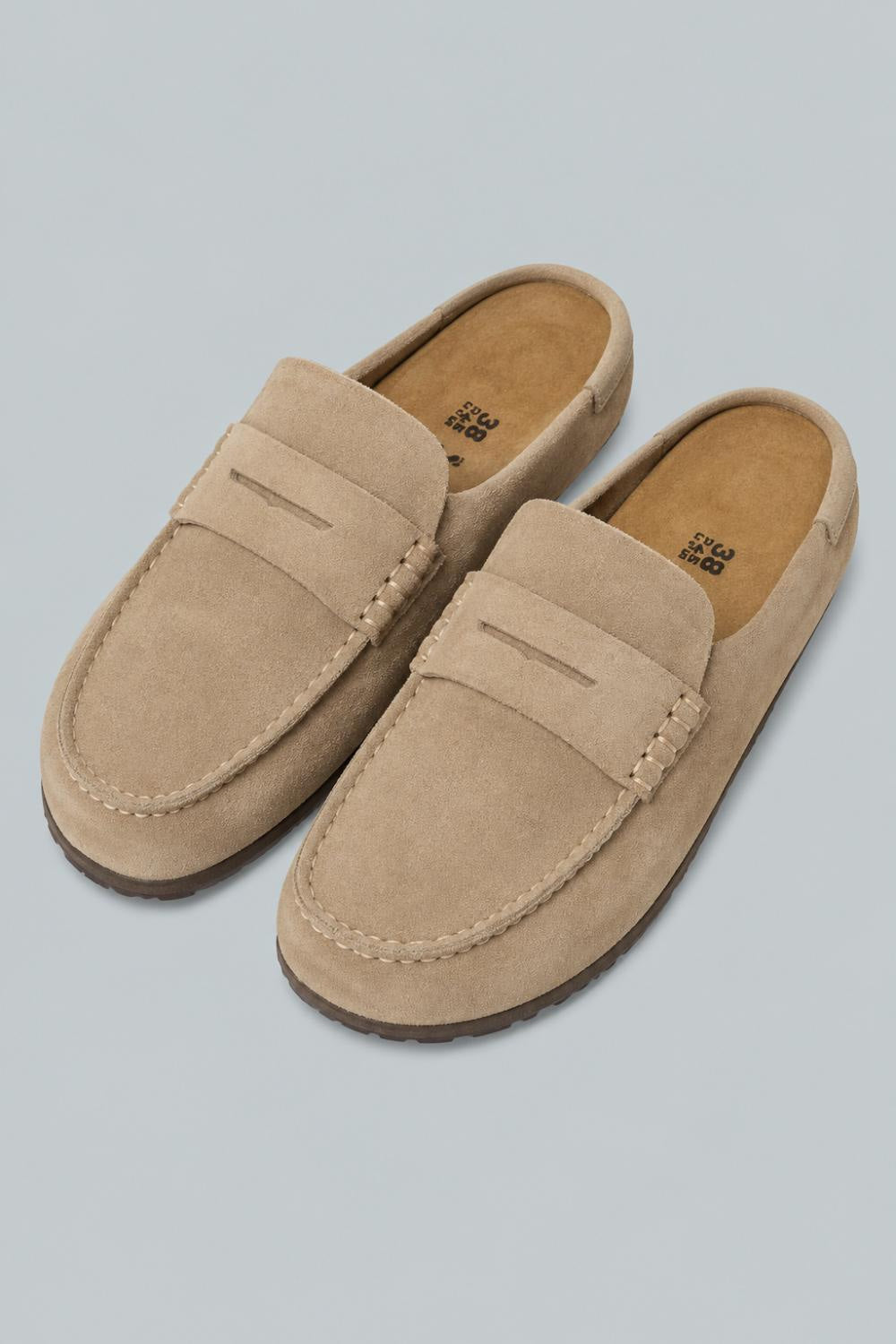 Naples Wrapped Suede Clogs - Beige - Clog