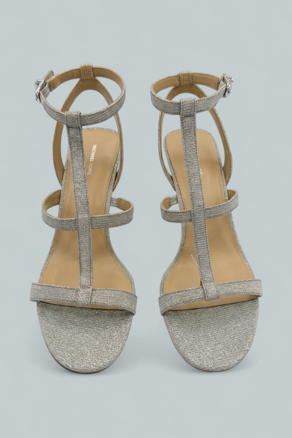 Nara Mid Heel Sandals - Silver - 10 - Sandals